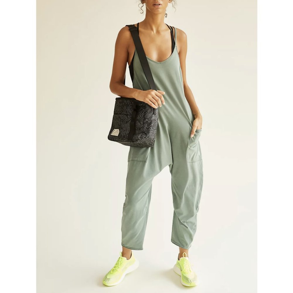 FREE PEOPLE MOVEMENT LUSH PINE HOT SHOT ONESIE JUMPSUIT
